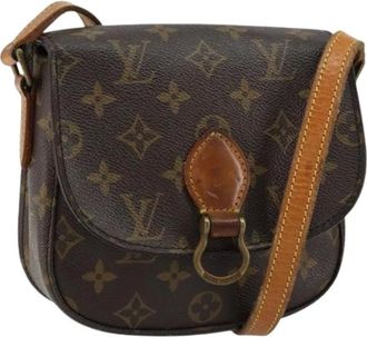 Louis Vuitton Pre-owned Cross Body Bags, female, Brown, Size: ONE SIZE Pre-owned Vintage Canvas Cross Body Bag
