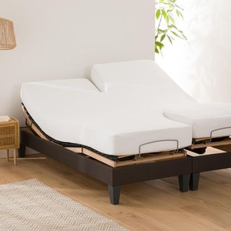 La Redoute Interieurs Matrasbeschermer voor elektrisch bed, waterafstotend absorberend molton, matrashoogte 22 cm