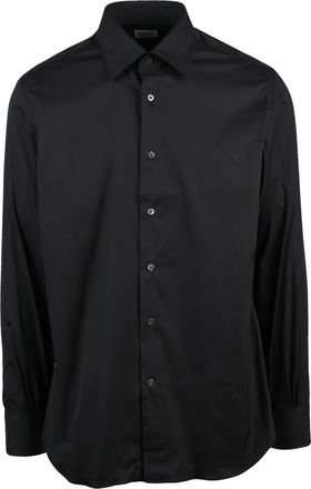 Mazzarelli Black Cotton Polyamide Elastane Shirt