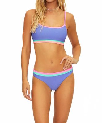 Beach Riot Womens Val Bralette Top In Blue