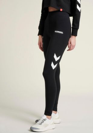 Hummel Leggings HUMMEL, Damen, Gr. M (38), N-Gr, schwarz, Obermaterial: 90% Baumwolle, 5% Elasthan, 5% Viskose, Hosen Leggings