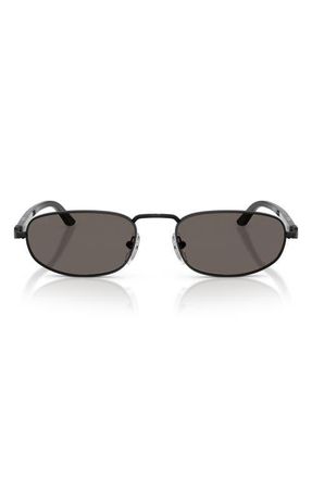 Persol 56mm Pillow Sunglasses in Demigloss Black /Dark Grey at Nordstrom