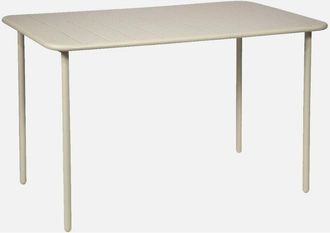 Sweeek Mesa de jardín metálica de 4 plazas