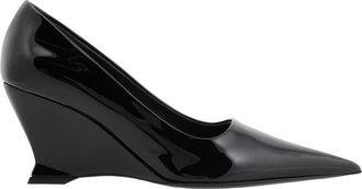 Ferragamo Ladies Black Viola Wedge-Heeled Pumps, Size 5.5