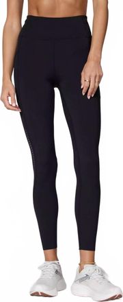 MPG Sport Womens High Rise Run Tight Leggings In Black