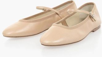 Celine Pearlescent Leather Mary Jane Ballet Flats size 36
