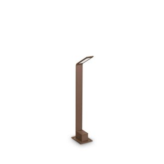 Netlighting Agos Integrated LED Outdoor Short Bollard Brown 670Lm 3000K IP54