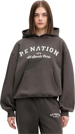 P.E Nation Dynamic Hoodie - Dames - Hoodies - Grijs - S - Katoen - Hoodies & sweatvesten