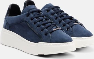 Max Mara Suede platform sneakers