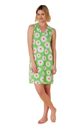 The Cats Pajamas Pima Knit Nightgown Floral in Daisies For Days at Nordstrom, Size X-Small
