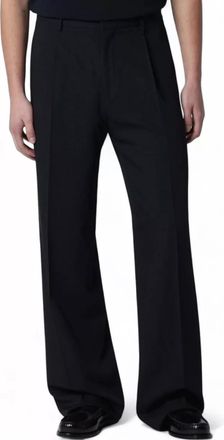 Lardini wool wide-leg trousers