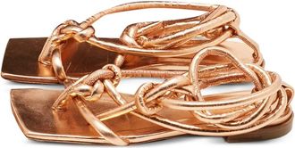 Bottega Veneta Sandali con nodo Adam - Oro