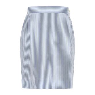 Vivienne Westwood Pencil Skirts, female, Blue, Size: M Striped Mini Skirt