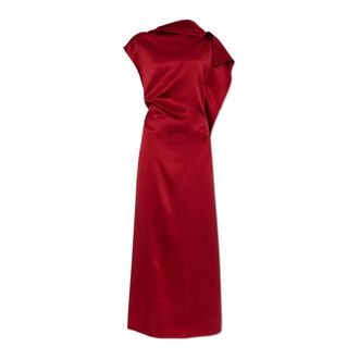 Sportmax Vestido de Seda Giara - Dresses - Mujer - Rojo - S