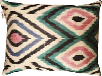 Les-Ottomans Silk Ikat Cushion