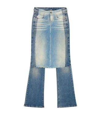 Diesel Blue Bootcut Mid Rise Jeans