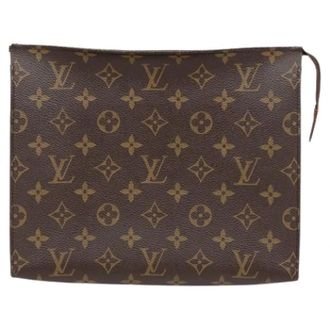 Louis Vuitton Pre-owned Clutches, female, Brown, Size: ONE SIZE Pre-owned Pochette Toilette 26 Pouch
