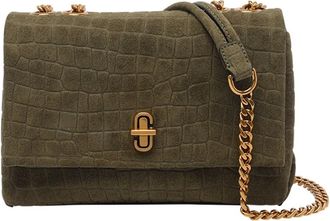 Marc Jacobs The Suede Croc Slim Dual Convertible Shoulder Bag