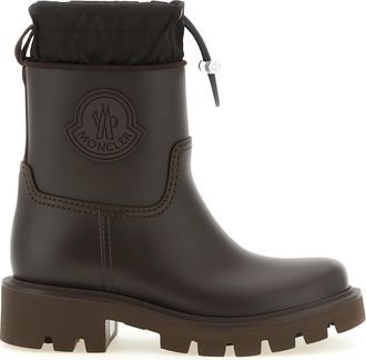 Moncler Brown Pvc Ankle Womens Boots