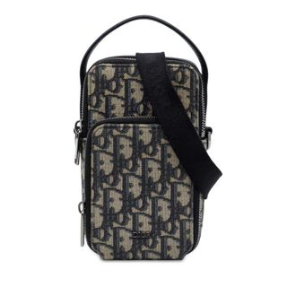 Dior Pre-owned Dior Micro Oblique Canvas Rider Pouch Unisex OUMV57R2UK3AYKOE