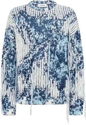 Laneus Boxy Fit Trui - Heren - Truien - Blauw - Maat: M Wol
