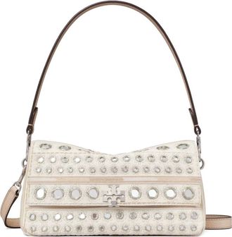 Tory Burch Ivory Charlie Small Shoulder Bag