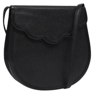 Saint Laurent Pre-owned Cross Body Bags, female, Black, Size: ONE SIZE Pre-owned Leather Cross Body Bag