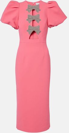 Rebecca Vallance Abito midi Posey con cristalli