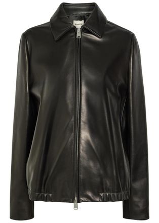 Khaite Jackson Leather Jacket - Black - M (UK12 / M)