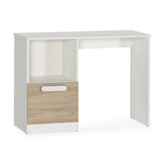 HOMN Mesa de escritorio 1 puerta color blanco