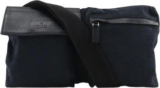 Gucci Vintage, unisex, Zwart, ONE Size, Pre-owned Canvas Belt Bag
