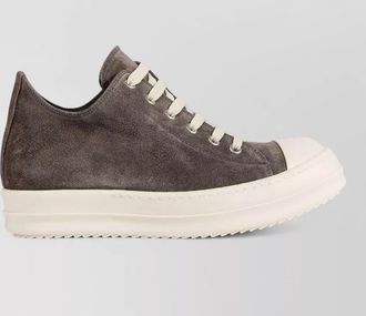 Rick Owens suede low top sneakers bumper sole