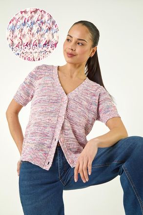 Roman Space Dye Knit Cardigan