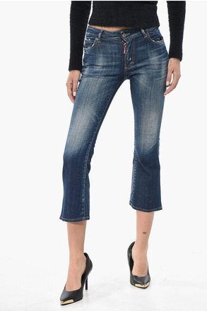 Dsquared2 Stretch Denim Jeans BELL BOTTOM Flared Leg 19cm size 34