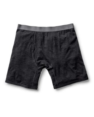 Taylor Stitch The Merino Boxer in Heather Black
