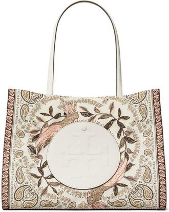 Tory Burch Small Ella Printed Tote in Pink Cockatoo at Nordstrom