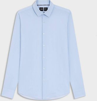 HUGO BOSS P-Hank Performance-Stretch Jersey Shirt, Brand Size 38 (Neck Size 15)