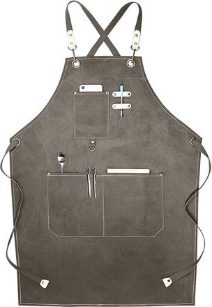 OEM Delantal De Trabajo Resistente, 1 Pieza, Correas De Hombro Ajustables, Impermeable Y Resistente Al Aceite, Panadero, Tatuador, Barman, Pintor