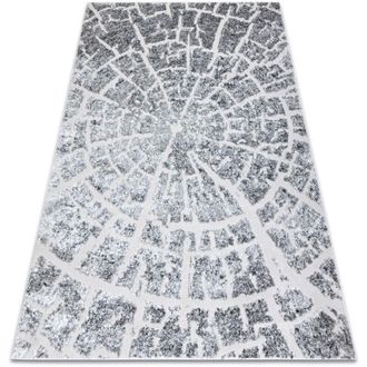 RugsX Tappeto mefe moderno 6185 Albero Legna - Structural due livelli di pile grigio grey 200x290 cm