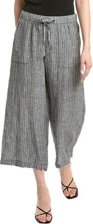 Eileen Fisher Petite Wide Cropped Linen Pant