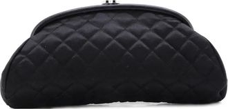 Chanel Timeless Quilted Satin clutch bag - Nero