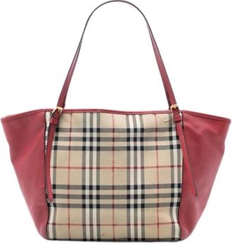 Burberry Pre-owned Canterbury Tote Bag - Dames - Vintage Handtas - Beige - ONE Size - Vintage