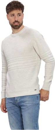 Gentiluomo Truien & Vesten, Heren, Beige, L, Round Neck LS