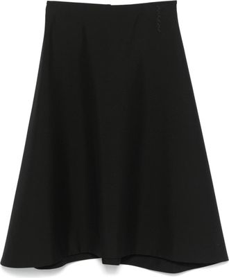 Marni Black Virgin-wool Midi Skirt