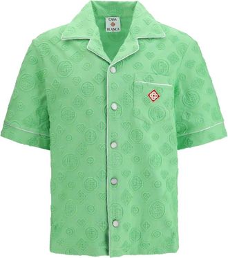 Casablanca Camicia con monogramma - Verde
