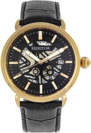 Heritor Mattias Automatic Black Dial Mens Watch HR8404