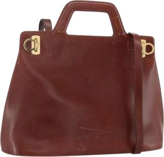 Ferragamo Pre-owned Handbags, female, Brown, Size: ONE SIZE Pre-owned Hand Bag