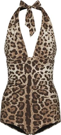 Dolce & Gabbana Leopard-Print Swimsuit
