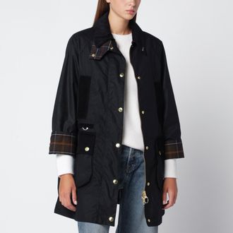 Barbour Waxed cotton jacket, Black