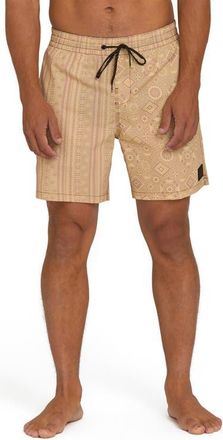 Billabong Garage Layback Swim Trunks in Oatmeal at Nordstrom, Size X-Large